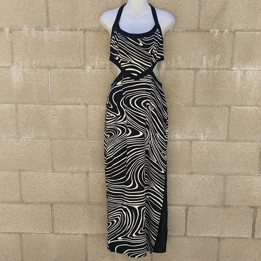 Halter top evening dress